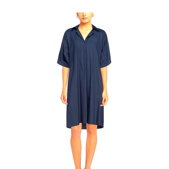 Dress from Italy XACUS 38 midnight blue - Picture 1 of 5